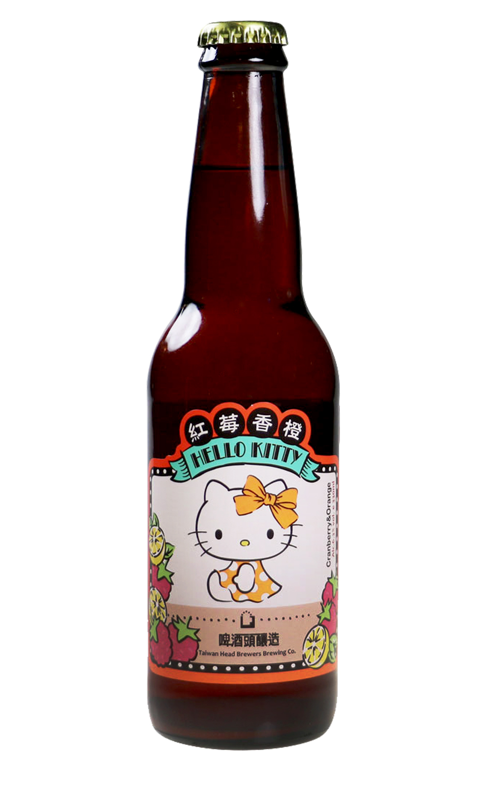 Taiwan Head Brewers Hello Kitty Cranberry Orange 啤酒頭釀造 HELLO KITTY紅莓香橙啤酒