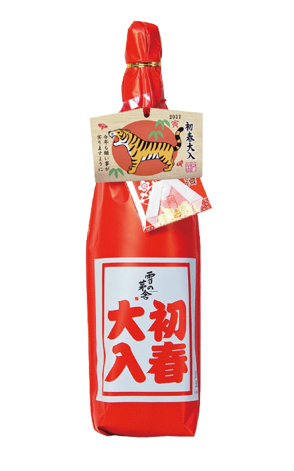 Saiya Syuzoten Co Ltd 雪の茅舎 初春大入 金箔純米吟醸 2022年寅虎 齋彌酒造店 雪之茅舍 初春大入 金箔純米吟釀 2022年寅虎