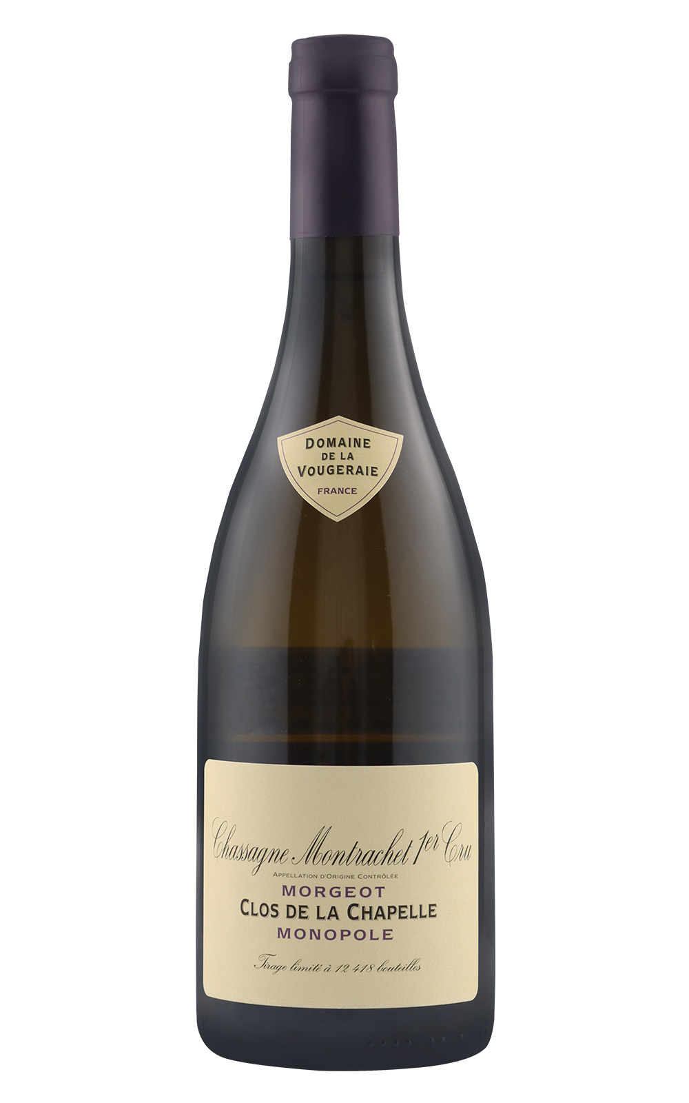 Domaine de la Vougeraie Chassagne Montrachet 1er Cru Morgeot Clos de la Chapelle Monopole Blanc 2022 梧傑雷酒莊 夏山蒙哈榭 摩玖 小教堂 獨占一級園白酒