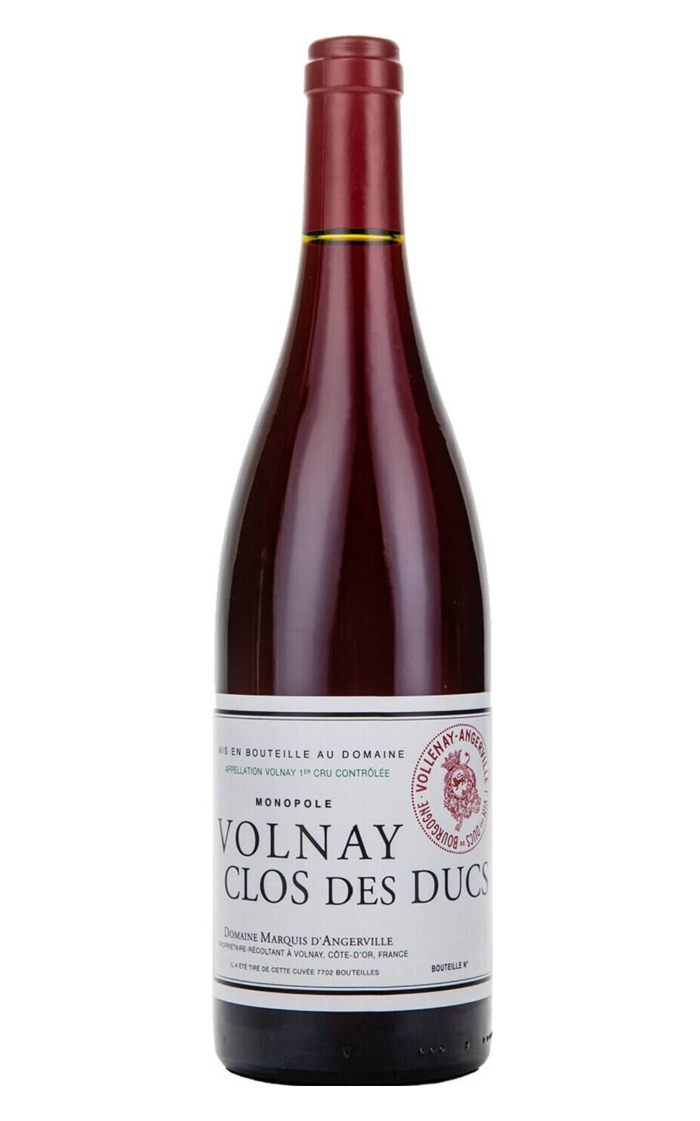 Domaine Marquis d Angerville Volnay 1er Cru Clos des Ducs Monopole 2008 昂傑維爾侯爵酒莊 渥爾內 公爵園 獨占一級園紅酒