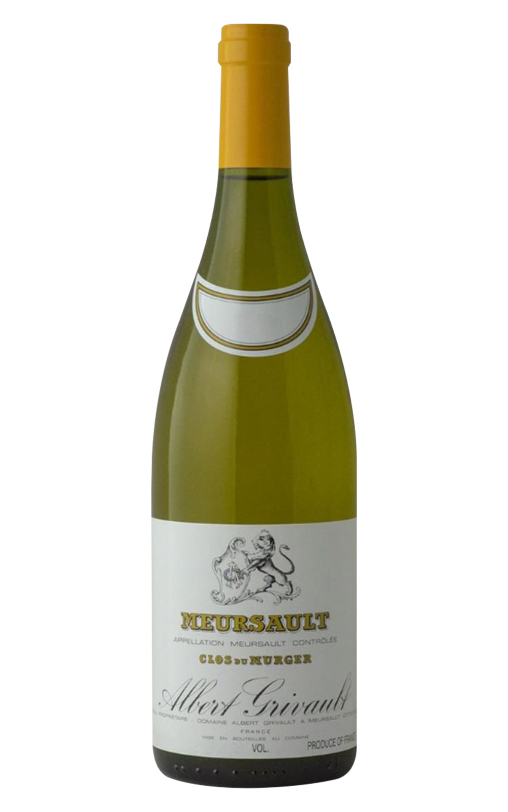 Domaine Albert Grivault Meursault Clos du Murger Blanc 2018 艾伯 格禮弗酒莊 梅索 摩杰園 白酒
