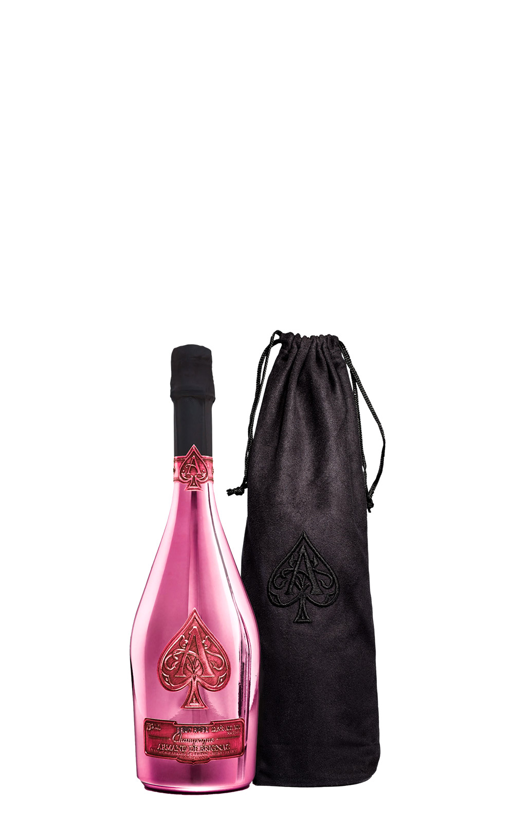 Champagne Armand de Brignac Rose Brut with Velvet Bag NV 黑桃王牌香檳 佳人粉 不甜粉紅香檳 附絨布袋
