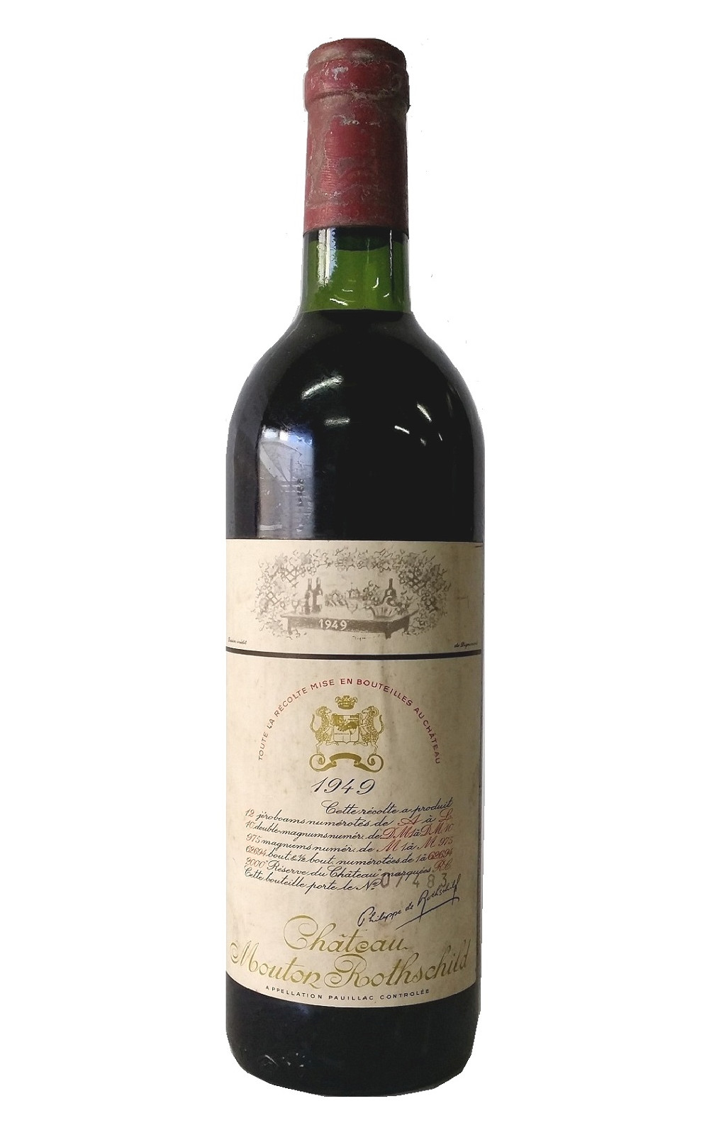 Chateau Mouton Rothschild Chateau Mouton Rothschild 1949 木桐堡 木桐一軍紅酒