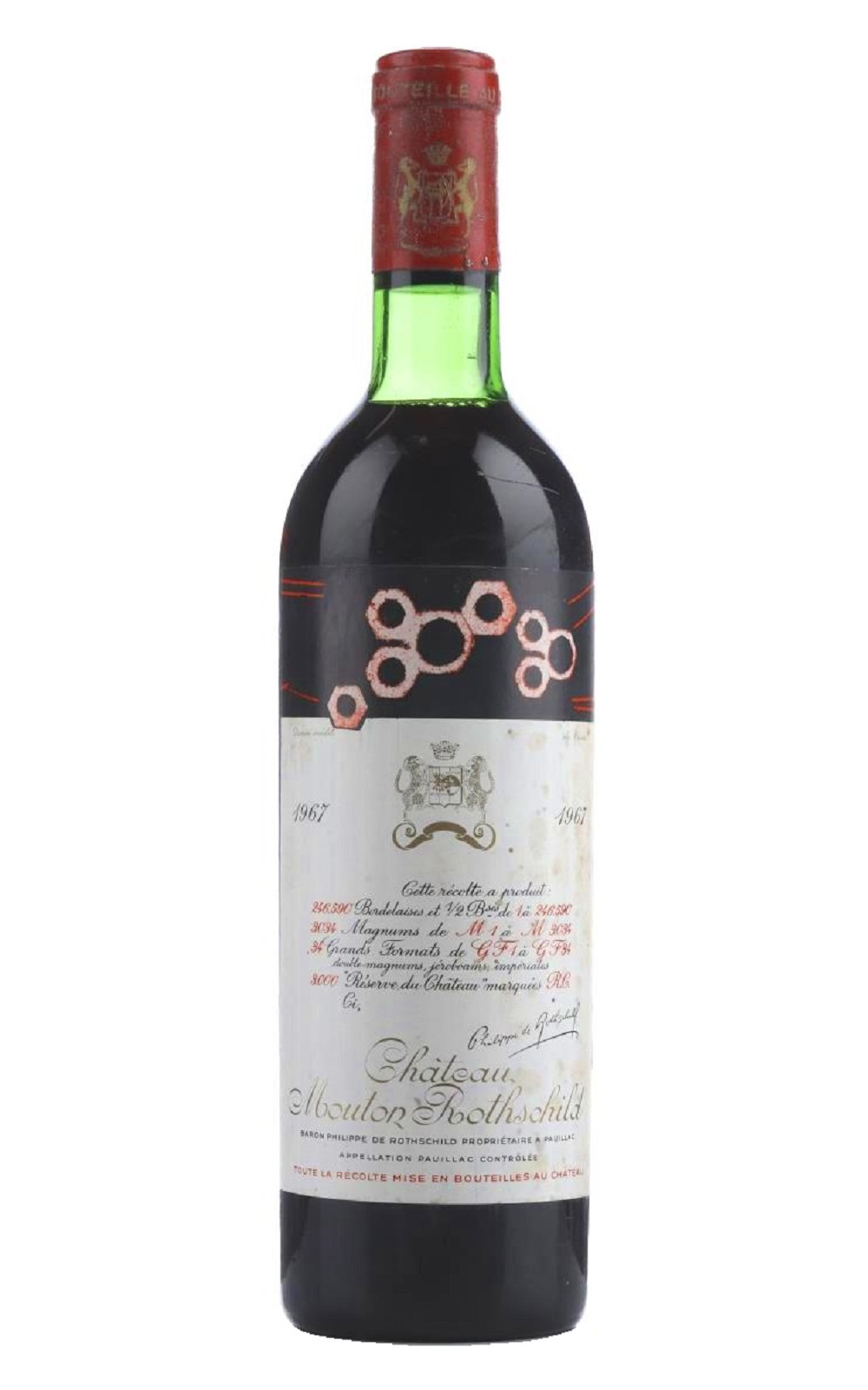 Chateau Mouton Rothschild Chateau Mouton Rothschild 1967 木桐堡 木桐一軍紅酒