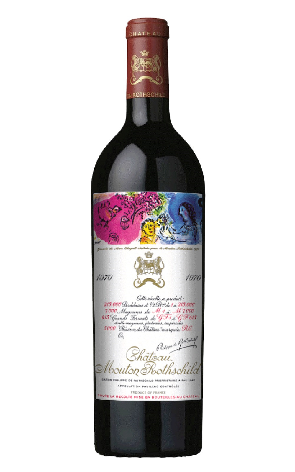 シャトー・ムートン・ロートシルト1970年 シャトー・ムートン・ロートシルト 1970／Château mouton rothschild