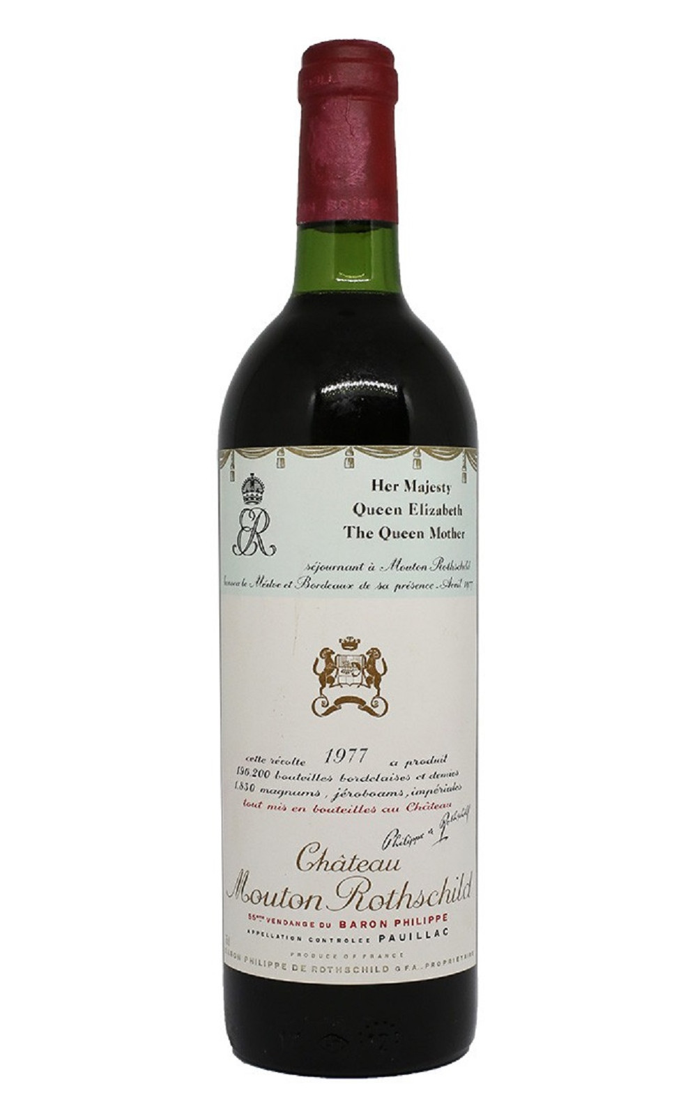 Chateau Mouton Rothschild Chateau Mouton Rothschild 1977 木桐堡 木桐一軍紅酒