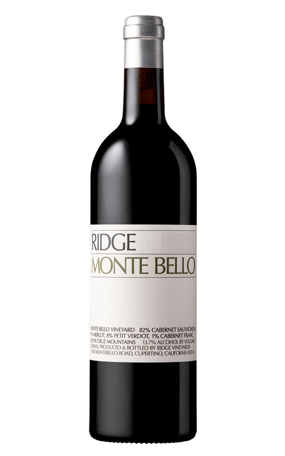 Ridge Estate Monte Bello 2013 瑞脊酒莊 蒙特貝羅莊園 紅酒
