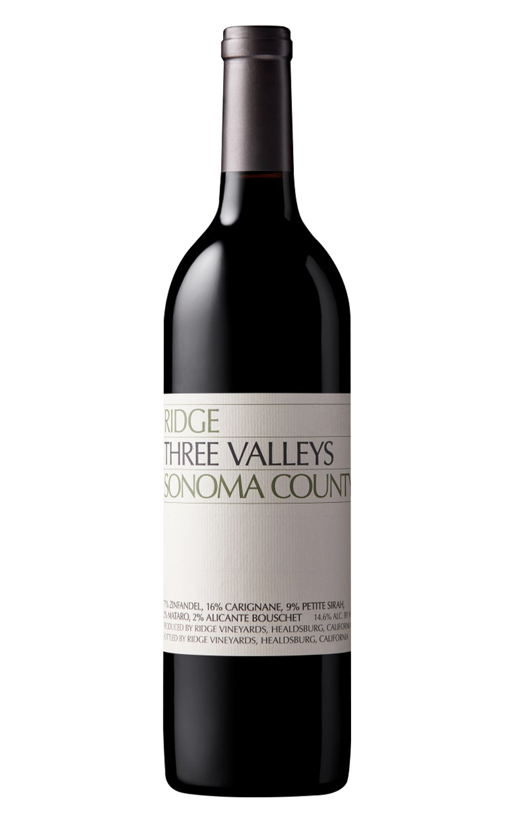 Ridge Estate Three Valleys Sonoma County 2023 瑞脊酒莊 三山谷 紅酒
