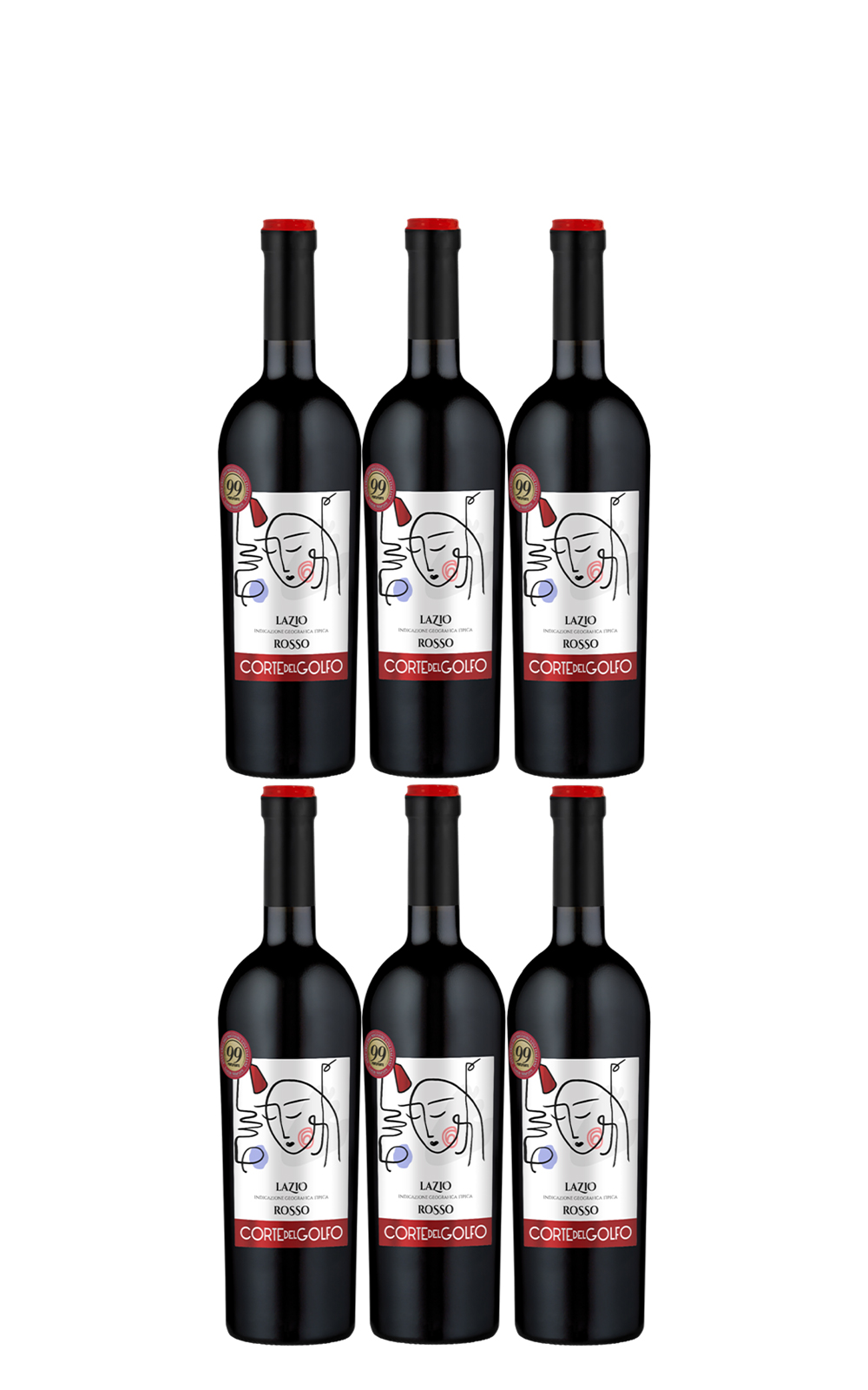 Schenk Corte del Golfo Lazio Rosso Set 750ml 6 2021 聖克酒莊 海灣戀人系列 拉契優紅酒套組 750ml 6