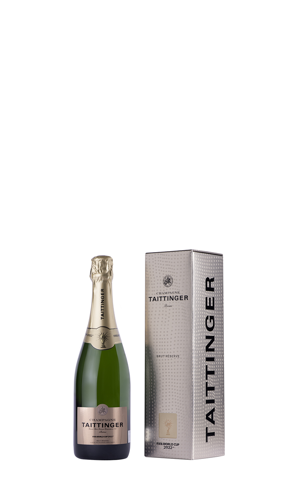 Champagne Taittinger Reserve Brut FIFA 2022 Gift Box NV 泰廷爵香檳 典藏 不甜香檳 2022 年世界盃足球賽禮盒