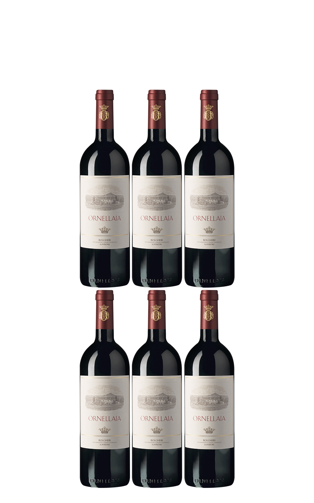 Tenuta dell Ornellaia Ornellaia Bolgheri Superiore 750ml 6 with Wooden Box 2018 歐瑞納亞酒莊 歐瑞納亞 寶格麗優質紅酒 750ml 6 附木箱