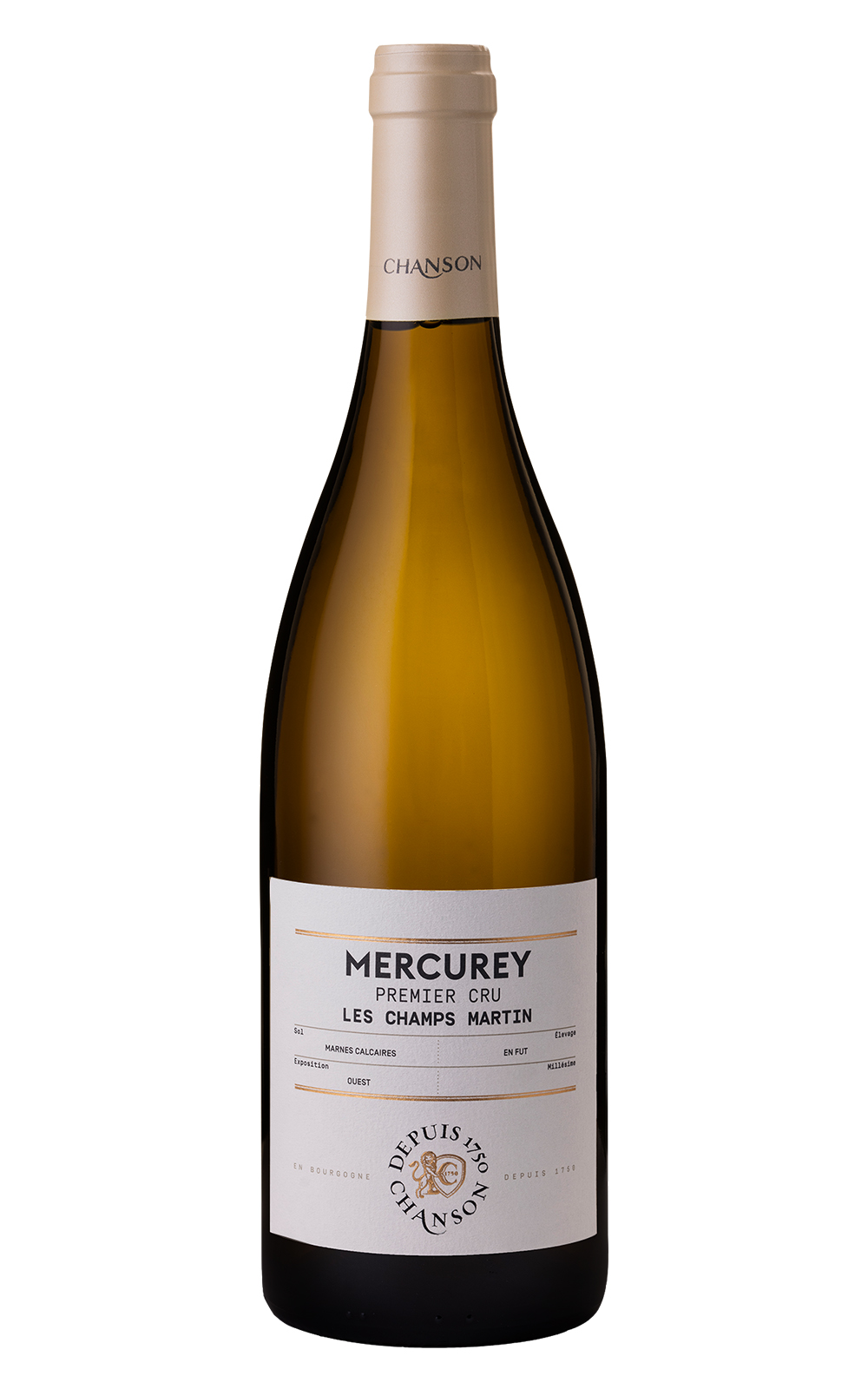 Chanson Pere Fils Mercurey 1er Cru Les Champs Martin 2022 獅頌酒莊 梅克雷 香貝馬丁 一級園白酒