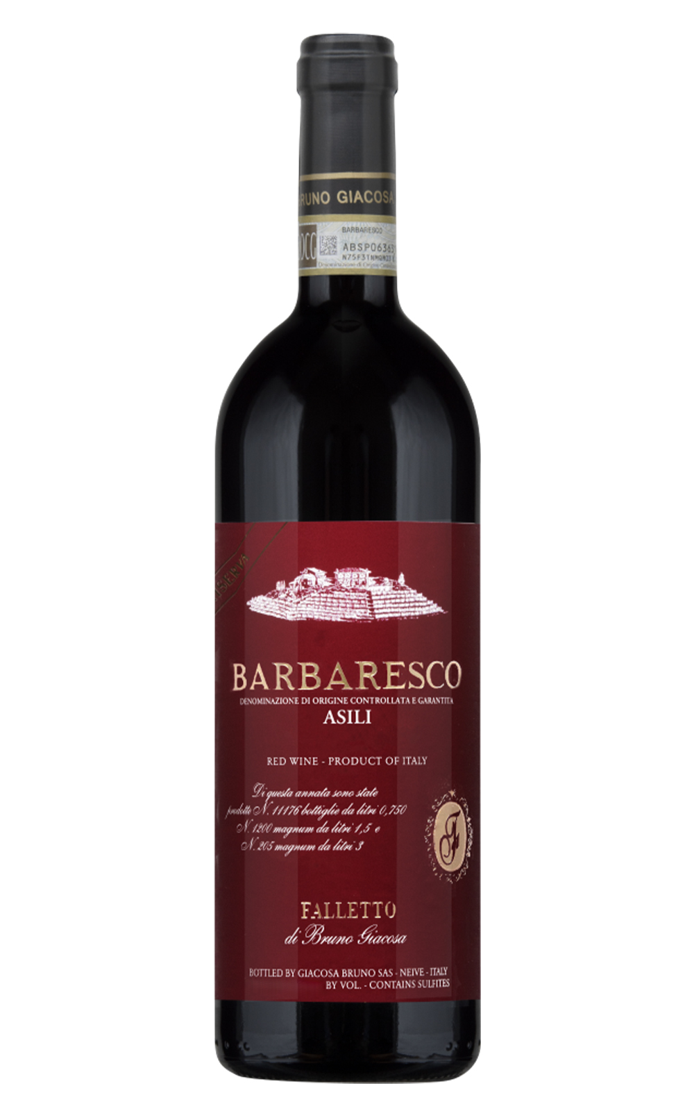 Bruno Giacosa Barbaresco Asili Riserva 2016 布魯諾 賈可薩酒莊 阿希利園 巴巴瑞思科陳年紅酒