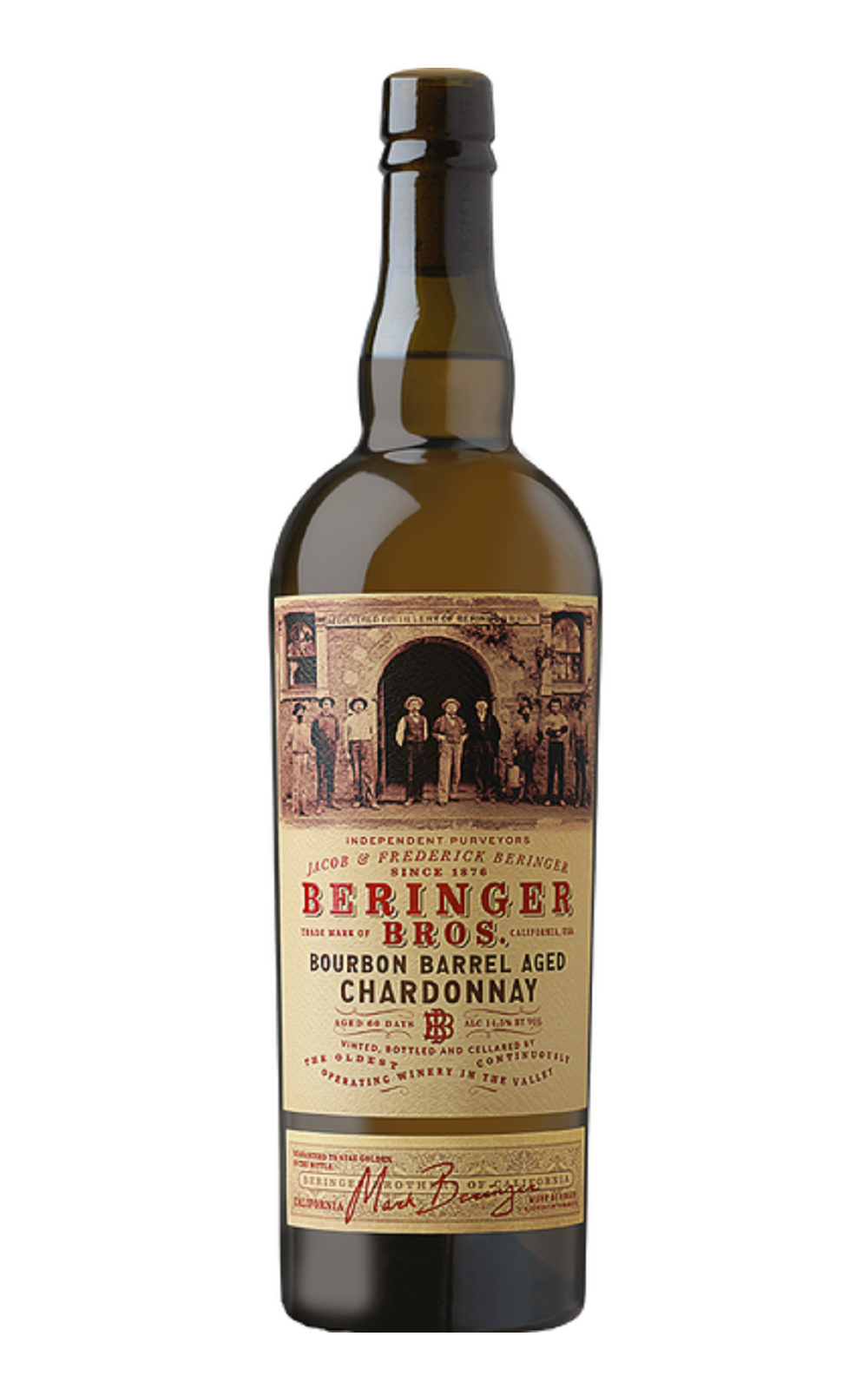 Beringer Vineyards Bros Bourbon Barrel Aged Chardonnay 2018 貝林格酒莊 兄弟系列 波本桶 夏多內白酒