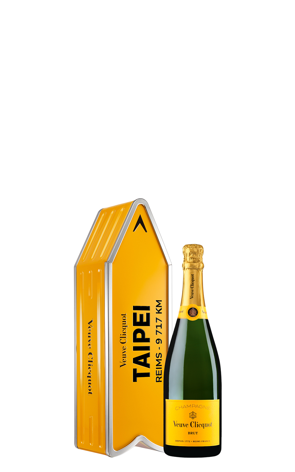 Maison Veuve Clicquot Yellow Label Brut City Arrow Taipei Gift Box NV 凱歌香檳 皇牌 不甜香檳 台北箭頭禮盒