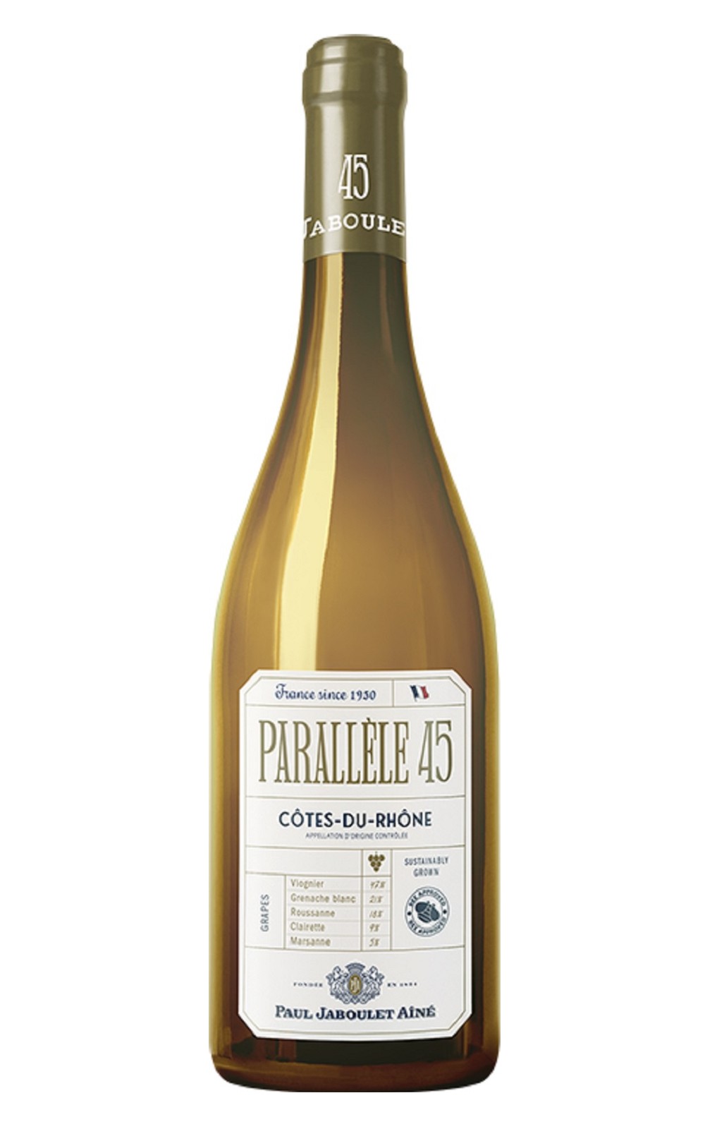 Paul Jaboulet Aine Cotes du Rhone Parallele 45 Blanc 2023 保羅 佳布列酒廠 隆河丘 北緯45度 白酒