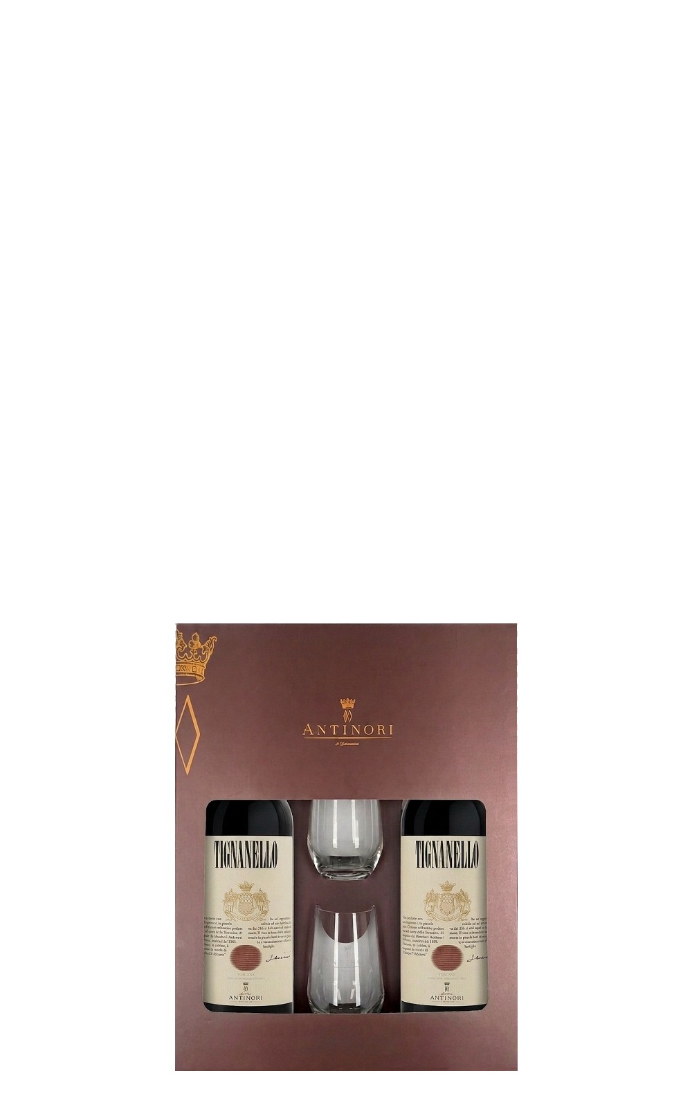Marchesi Antinori Tignanello Gift Box 2 Bottle 2 Cups 2022 安蒂諾里酒莊 天娜露莊園系列 天娜露 紅酒禮盒 雙瓶雙杯
