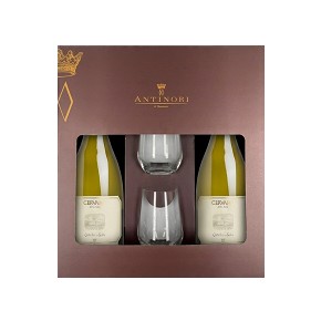 Marchesi Antinori-Castello della Sala "Cervaro della Sala" Gift Box (2 Bottle 2 Cups)
