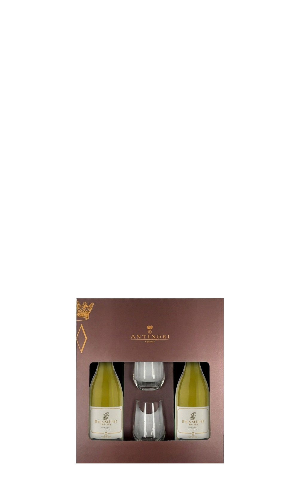 Marchesi Antinori Bramito della Sala Chardonnay Gift Box 2 Bottle 2 Cups 2024 安蒂諾里酒莊 薩拉莊園系列 芭酩朵 夏多內白酒 禮盒 雙瓶雙杯