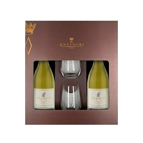 Marchesi Antinori-"Bramìto della Sala" Chardonnay Gift Box (2 Bottle 2 Cups)