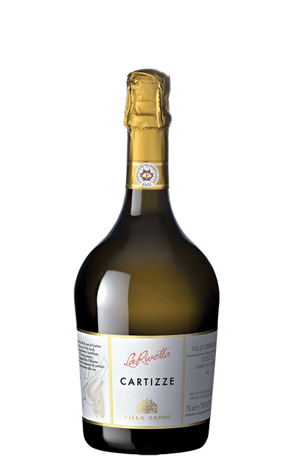 Villa Sandi Valdobbiadene superiore di Cartizze DOCG Vigna La Rivetta Brut 2018 維拉桑帝酒莊 Cartizze 單一特級園不甜普賽克