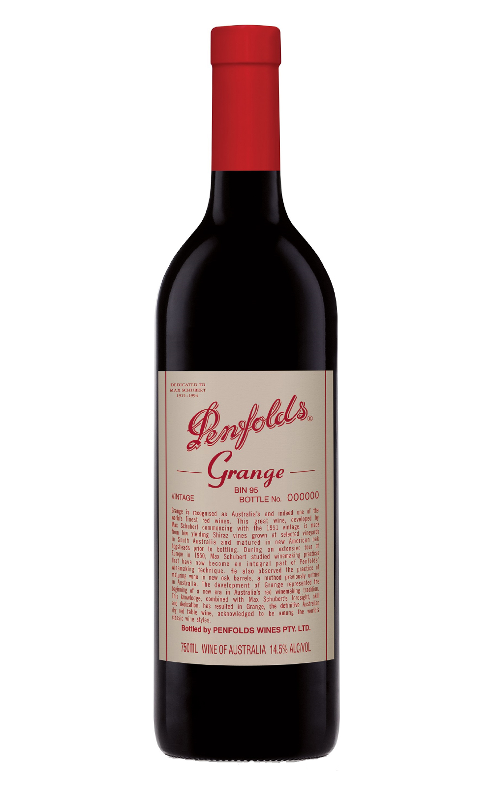 Penfolds Bin 95 Grange 2010 奔富酒莊 Bin 95 葛蘭許 紅酒