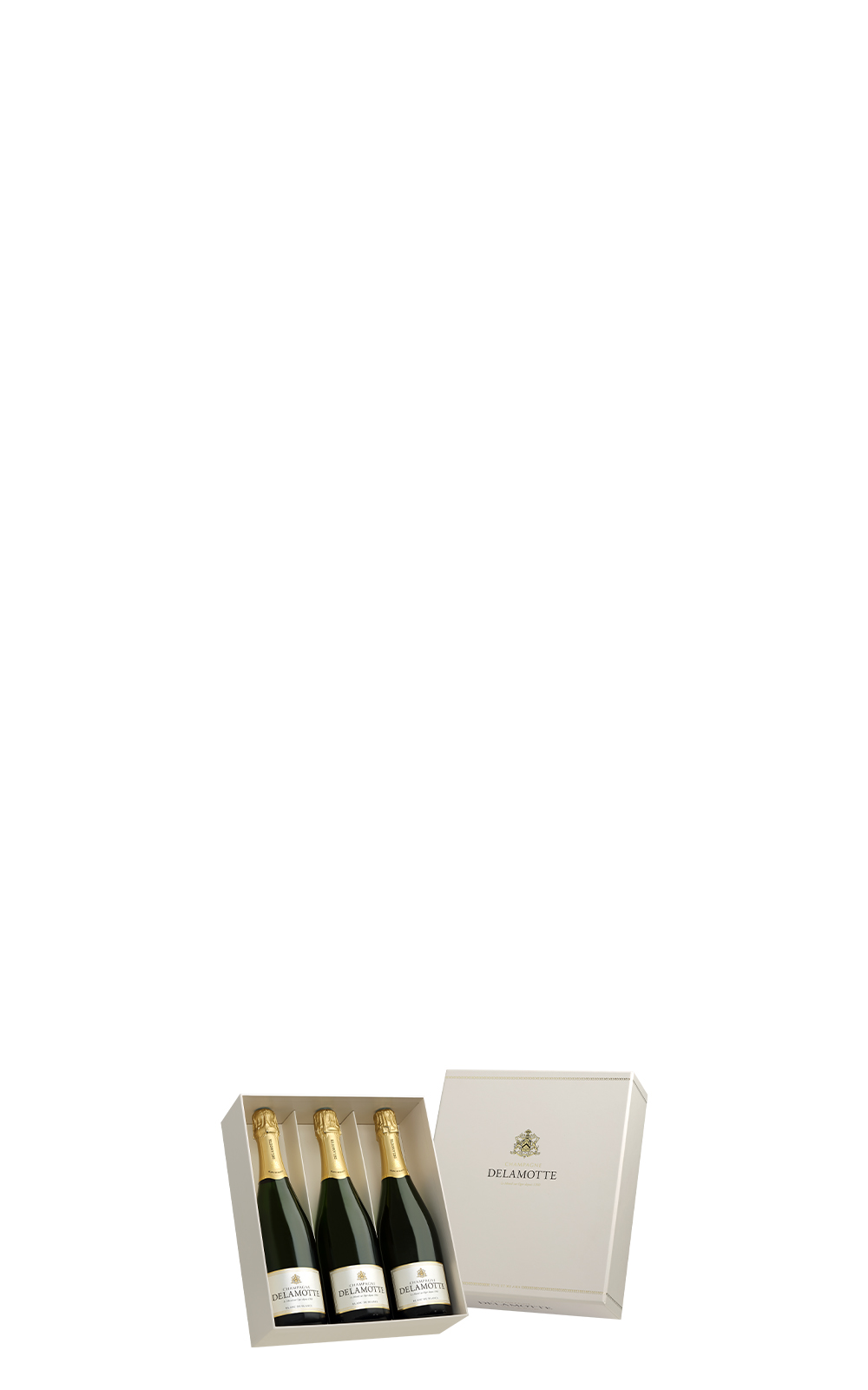Champagne Delamotte Blanc de Blancs Gift Box 750ml 3 NV 黛拉夢香檳 經典白中白香檳禮盒 750ml 3