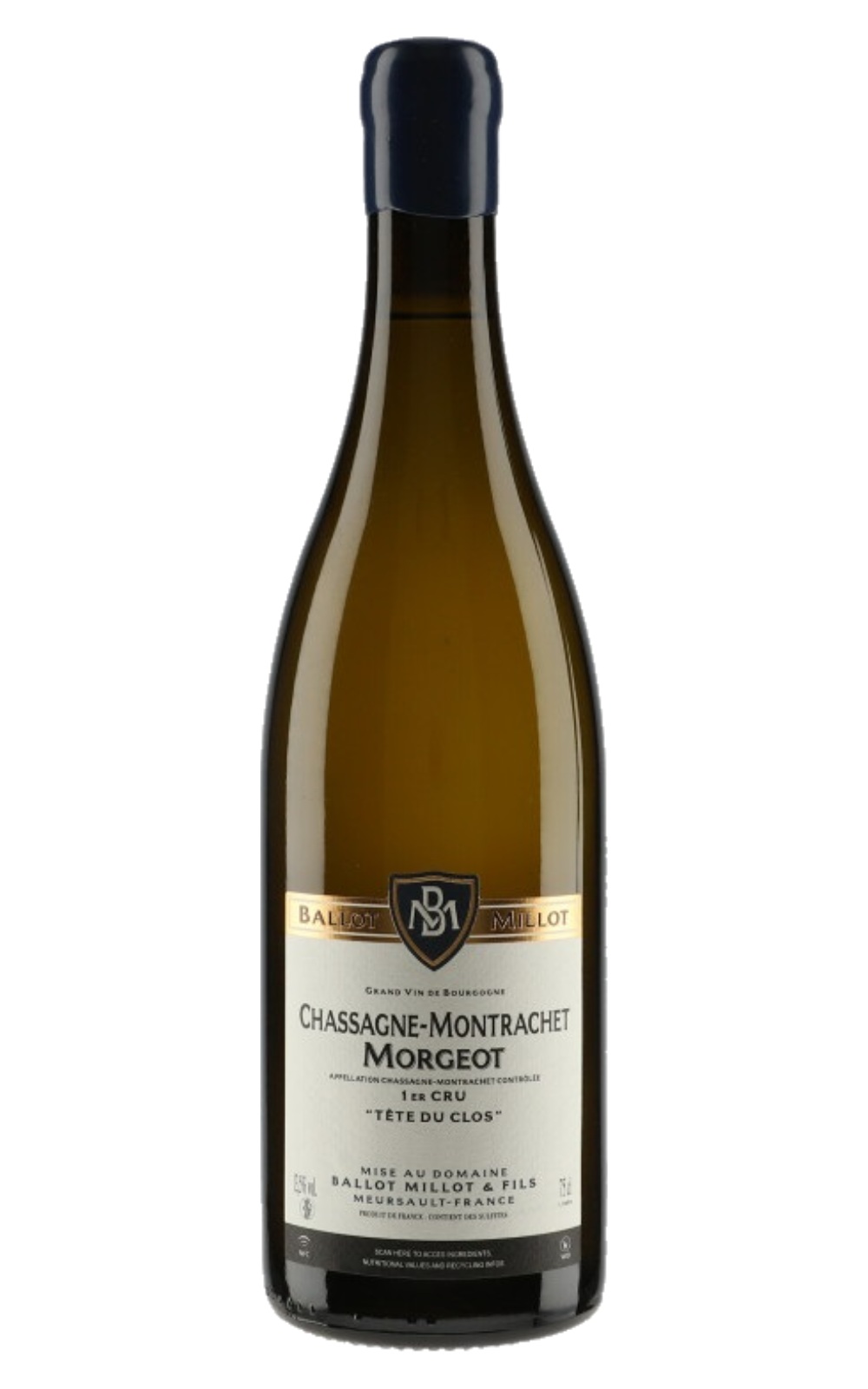 Domaine Ballot Millot Chassagne Montrachet 1er Cru Morgeot Tete du Clos Blanc 2022 巴悠米優酒莊 夏山蒙哈榭 摩玖 園之首 一級園白酒