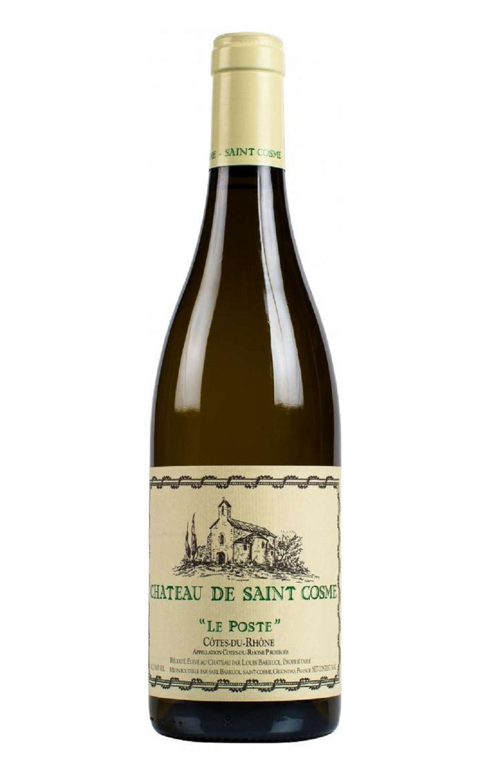 Chateau de Saint Cosme Le Poste Cotes du Rhone Blanc 2017 聖可姆酒莊 伯斯特 隆河丘白酒