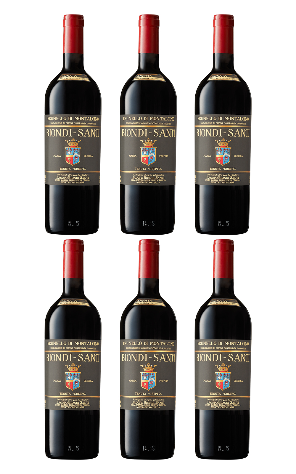 Biondi Santi Brunello di Montalcino Annata 6 Bottle Set 2009 2011 2015 NV 畢昂迪 山弟酒莊 蒙塔奇諾布魯內洛原廠木箱6瓶組 2009 2011 2015 750ml各2瓶