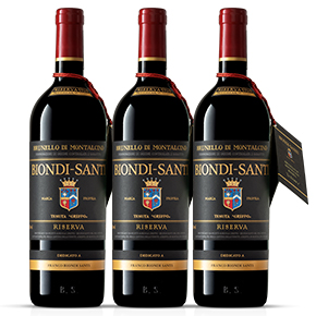 Biondi Santi-Brunello di Montalcino Riserva 3 Bottle Set (1998/2008/2016)