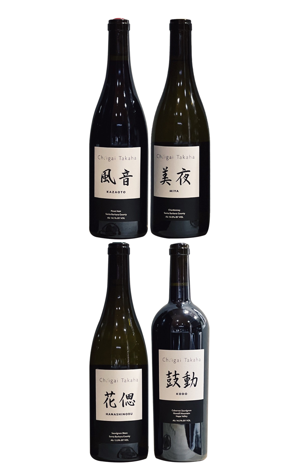 Ch igai Takaha Kazaoto Kodo Miya Hanashinobi Set 750ml 4 NV 鷹羽酒莊 風音 鼓動 美夜 花偲 木箱套組 750ml 4