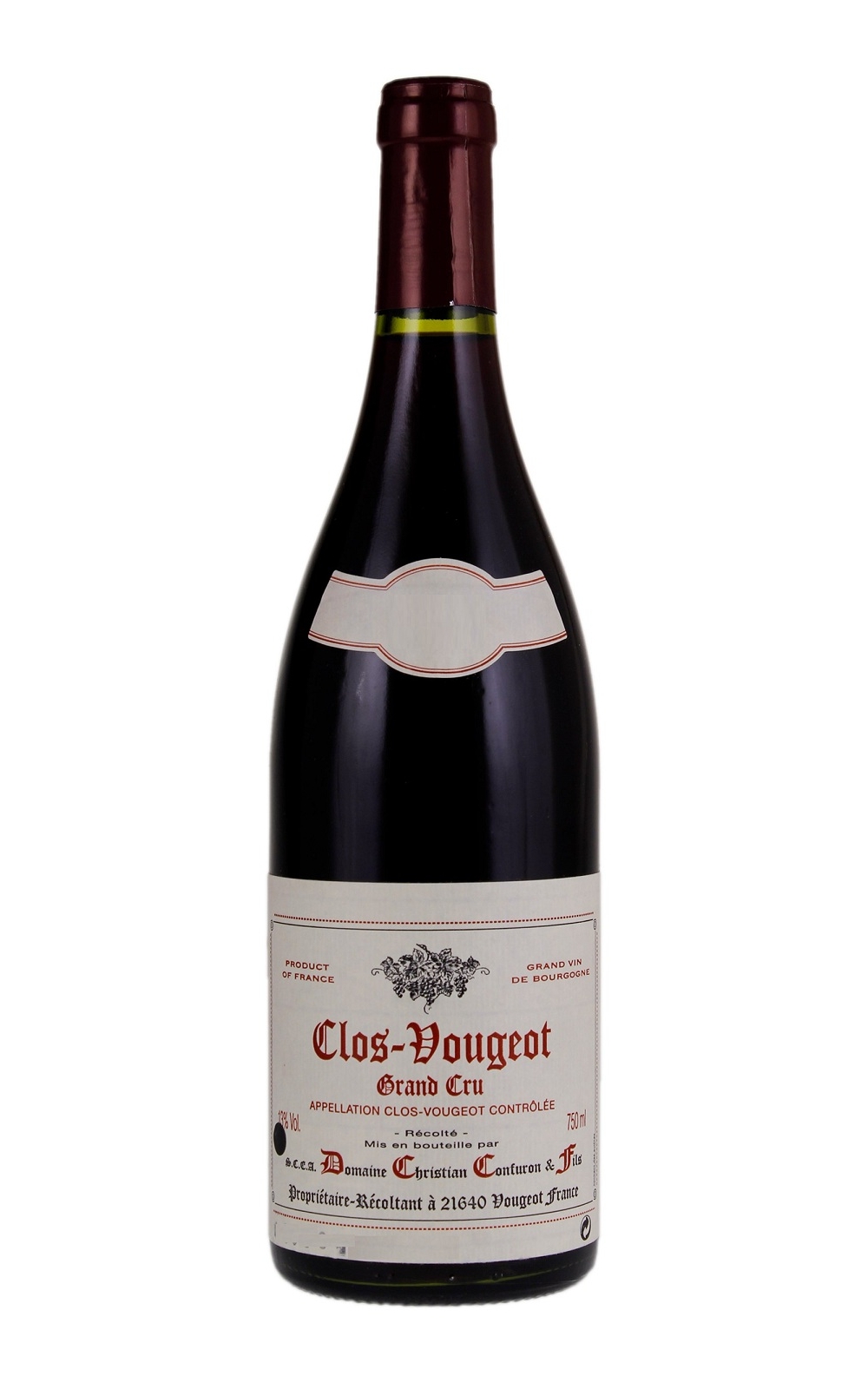 Domaine Christian Confuron Clos de Vougeot Grand Cru 2009 克莉絲坦 孔弗宏酒莊 梧玖園 特級園紅酒