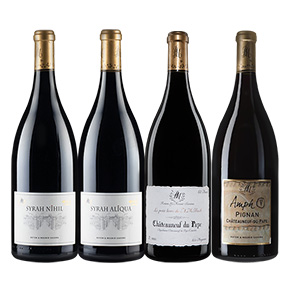 Rotem & Mounir Saouma-Châteauneuf-du-Pape Rouge Set ("Petit Livre"+"Pignan"+"Aliqua"+"Nihil"/ 1.5L*4