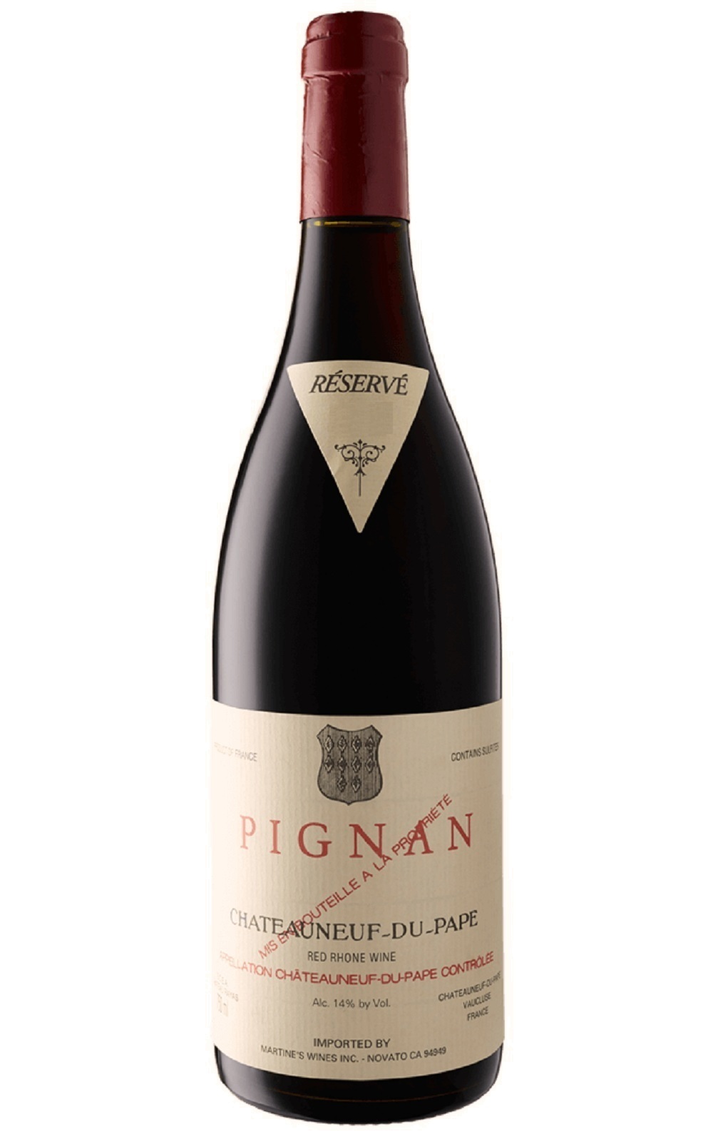 Chateau Rayas Pignan Chateauneuf du Pape Reserve 2012 海雅堡 皮儂 教皇新堡紅酒