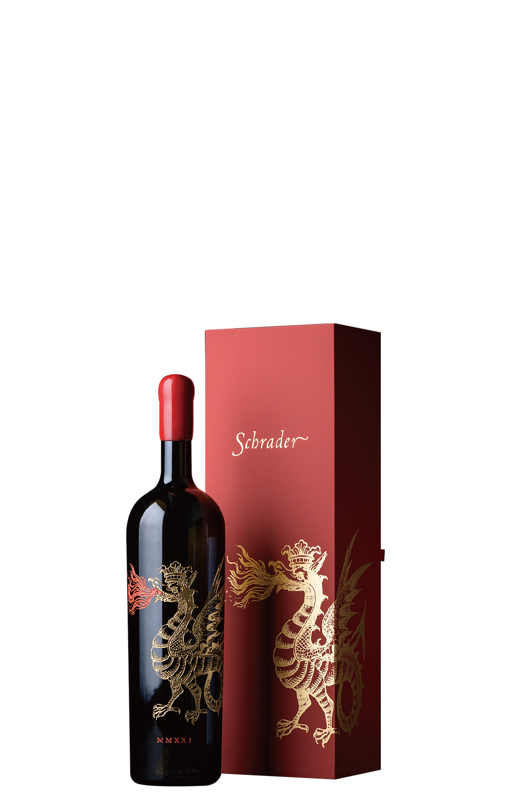 Schrader Cellars Old Sparky Cabernet Sauvignon Year of Dragon Edition 2021 噴火龍酒莊 猛龍烈焰 卡本內蘇維濃紅酒 金龍年浮雕限量版