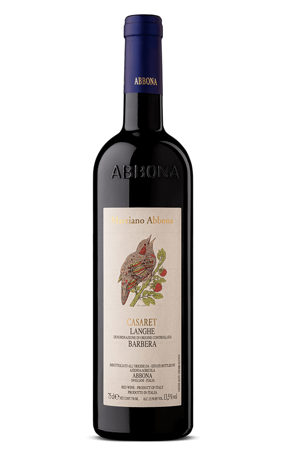 Marziano Abbona Casaret Langhe Barbera 2020 藍鵲與啄木鳥 卡薩雷 朗給巴貝拉紅酒