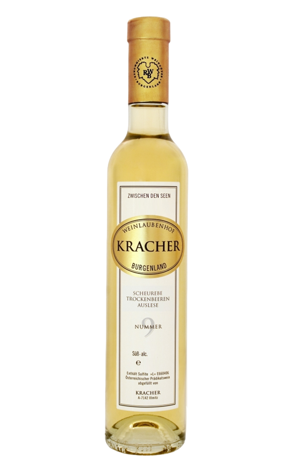 Weinlaubenhof Kracher Zwischen den Seen Nummer 9 Scheurebe Trockenbeerenauslese 2005 克羅采酒莊 湖間系列 9號 休蕾柏 TBA貴腐甜白酒