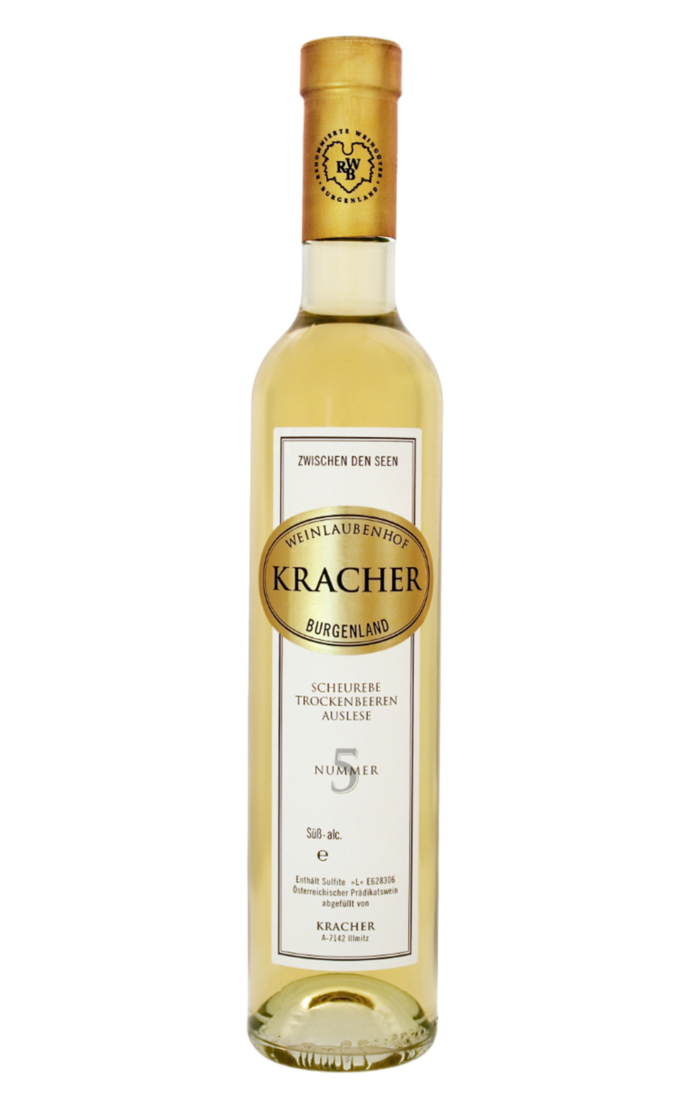 Weinlaubenhof Kracher Zwischen den Seen Nummer 5 Scheurebe Trockenbeerenauslese 2006 克羅采酒莊 湖間系列 5號 休蕾柏 TBA貴腐甜白酒