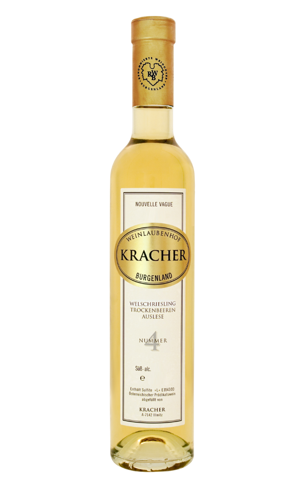 Weinlaubenhof Kracher Nouvelle Vague Nummer 4 Welschriesling Trockenbeerenauslese 1998 克羅采酒莊 新潮系列 4號 微絮麗絲玲 TBA貴腐甜白酒
