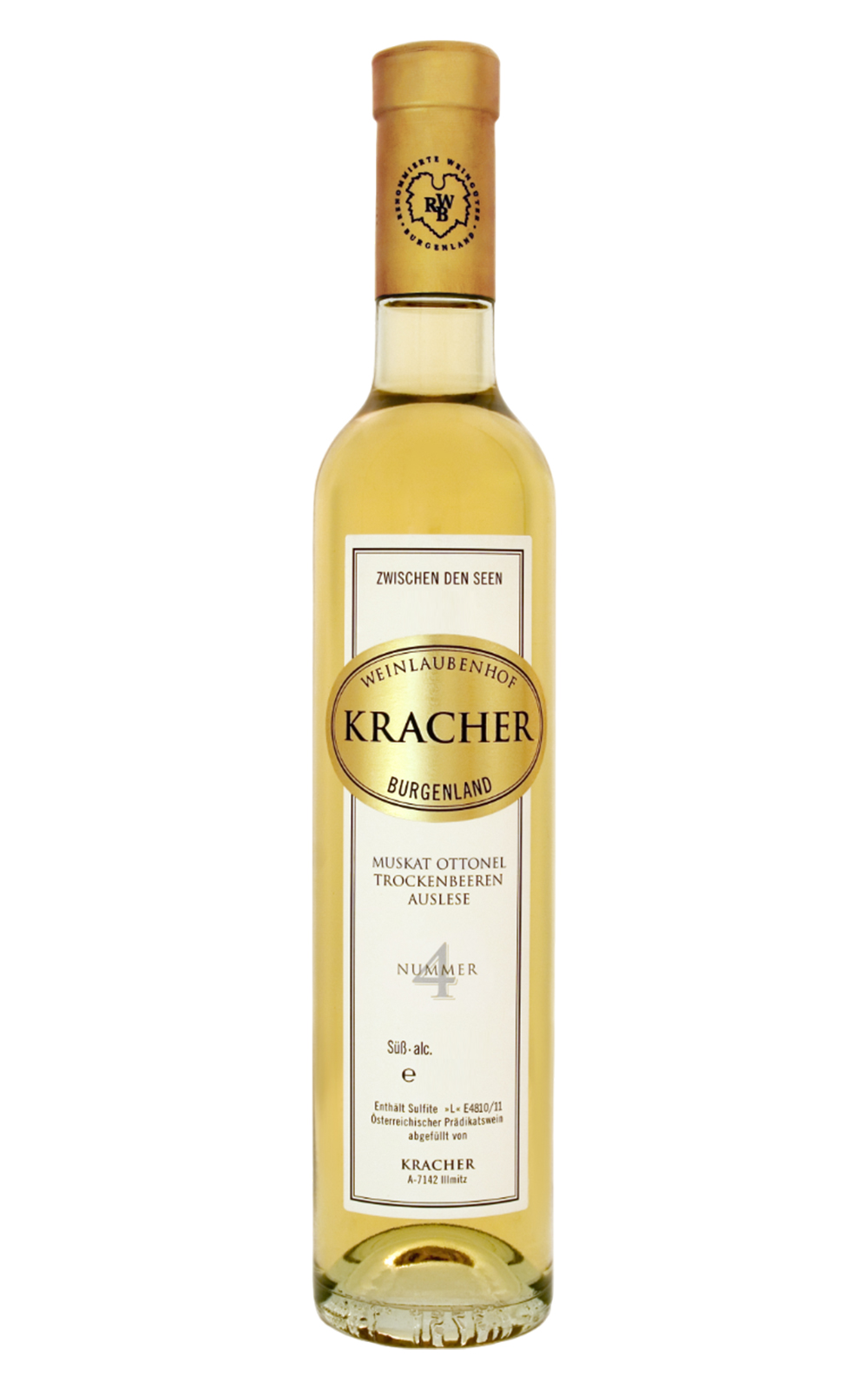 Weinlaubenhof Kracher Zwischen den Seen Nummer 4 Muskat Ottonel Trockenbeerenauslese 2009 克羅采酒莊 湖間系列 4號 歐托內蜜思嘉 TBA貴腐甜白酒