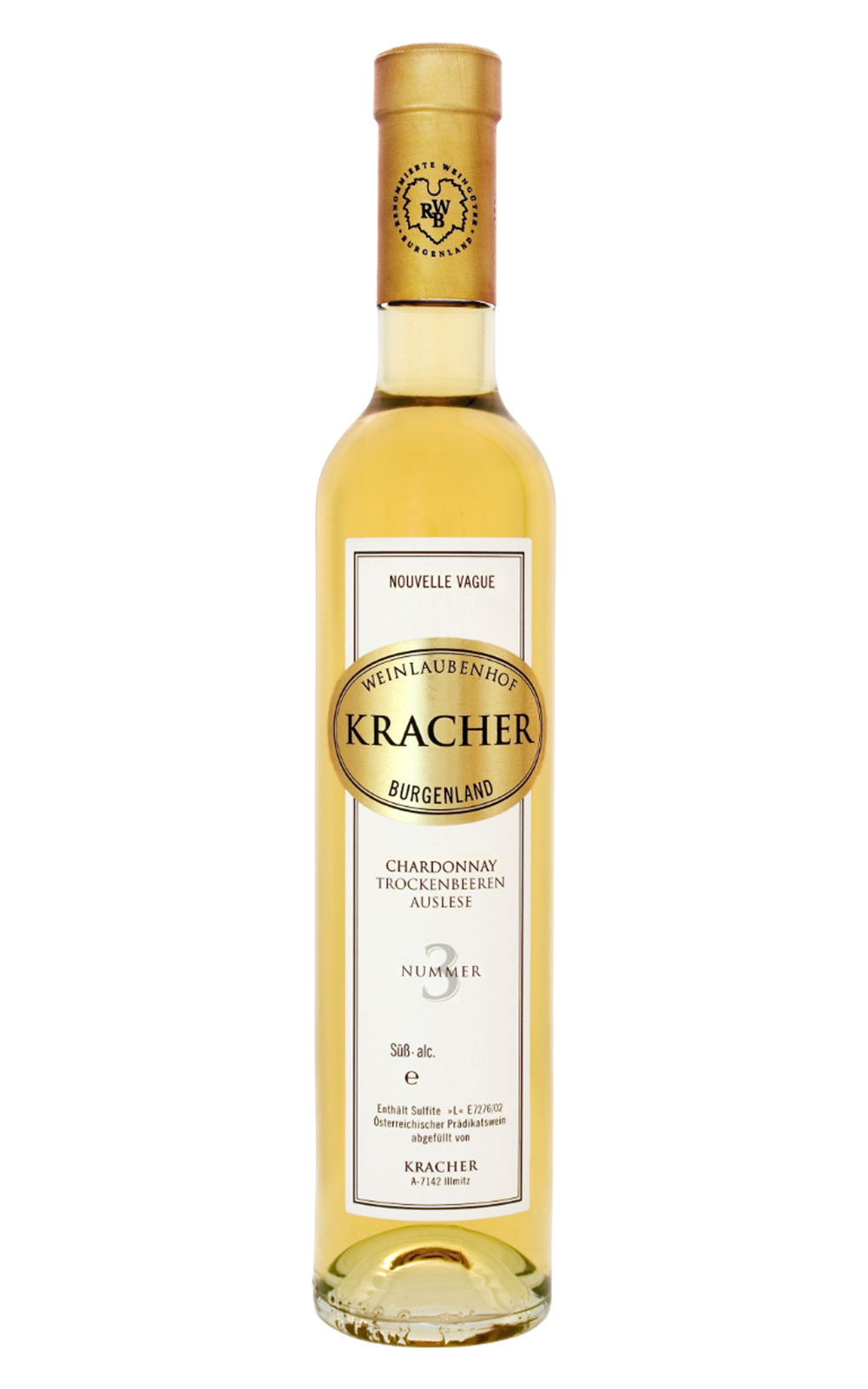Weinlaubenhof Kracher Nouvelle Vague Nummer 3 Chardonnay Trockenbeerenauslese 2001 克羅采酒莊 新潮系列 3號 夏多內 TBA貴腐甜白酒