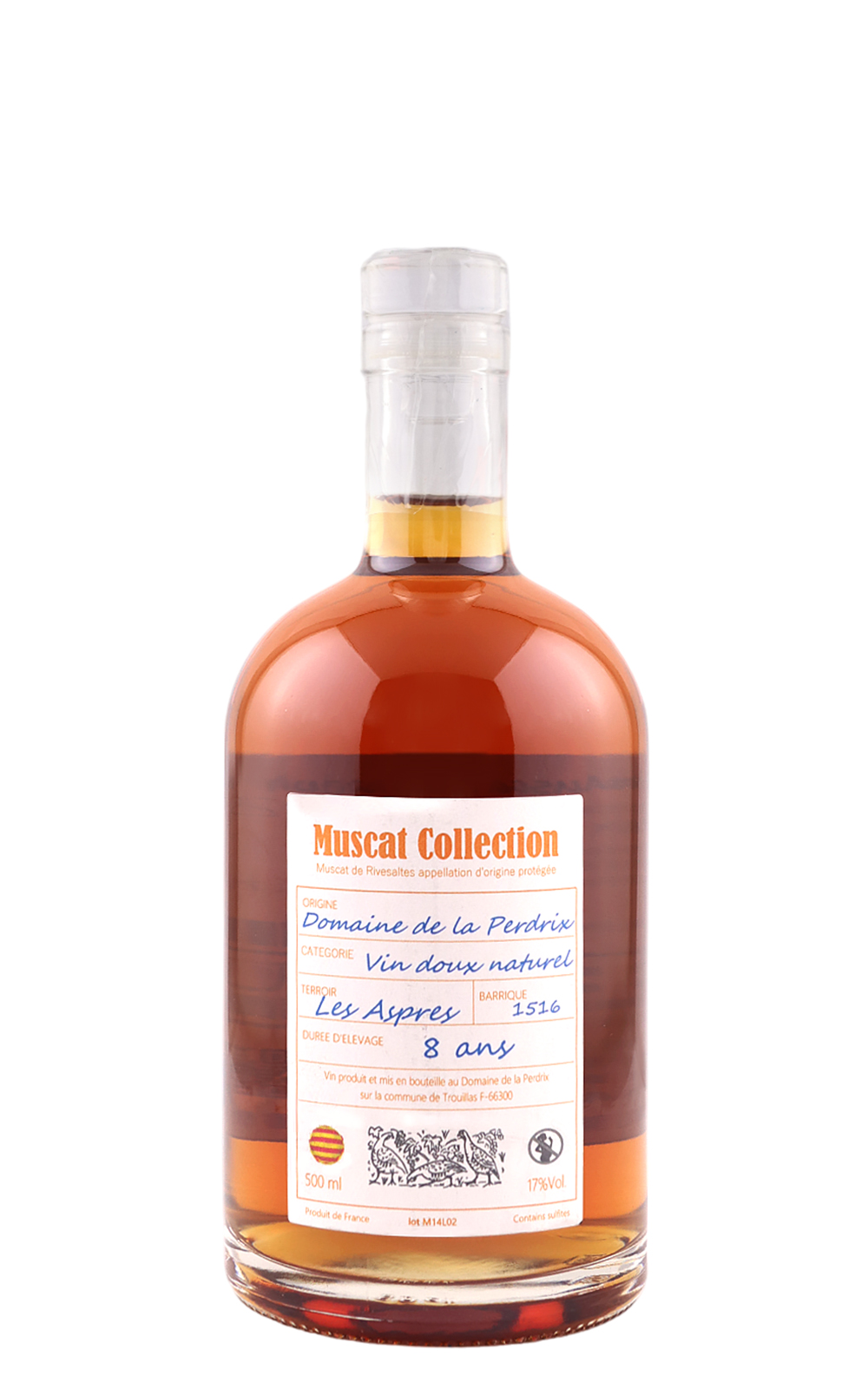 Domaine de la Perdrix Muscat de Rivesaltes Les Aspres Vin Doux Naturel Gift Box 2014 鷓鴣酒莊 麗維薩特蜜思嘉 阿斯普雷斯 甜酒 禮盒
