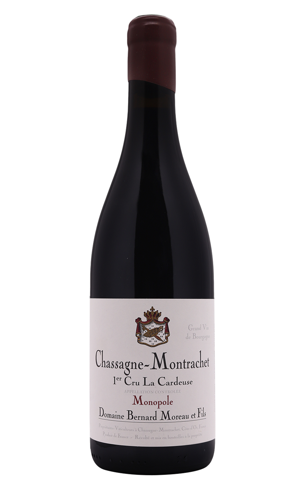 Domaine Bernard Moreau et Fils Chassagne Montrachet 1er Cru La Cardeuse Monopole Rouge 2020 伯納 莫羅酒莊 夏山蒙哈榭 卡德 獨占一級園紅酒