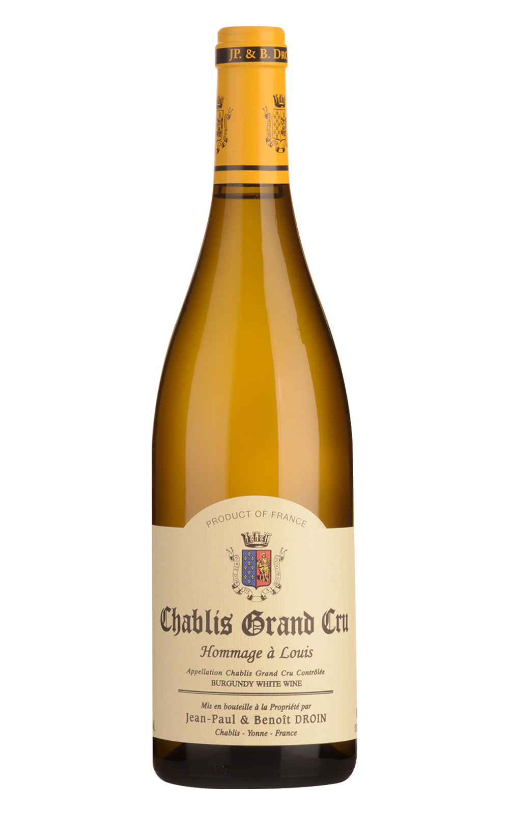 Domaine Jean Paul Benoit Droin Chablis Les Clos Hommage a Louis Grand Cru 2022 杜安父子酒莊 夏布利 克羅 路易斯特釀 特級園白酒