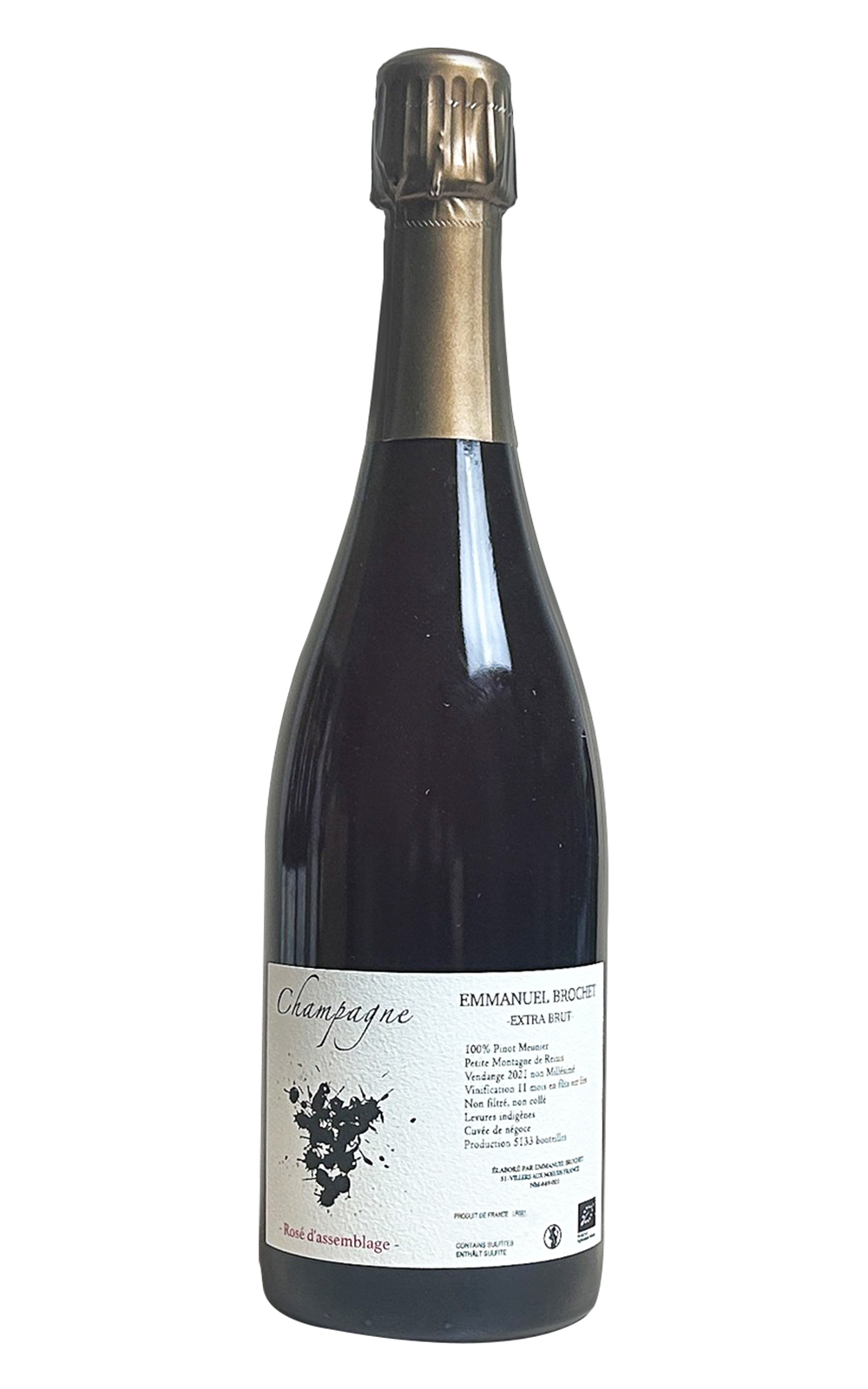 Emmanuel Brochet Rose d Assemblage Extra Brut NV 艾曼紐 波榭香檳 玫瑰組合 不甜粉紅香檳