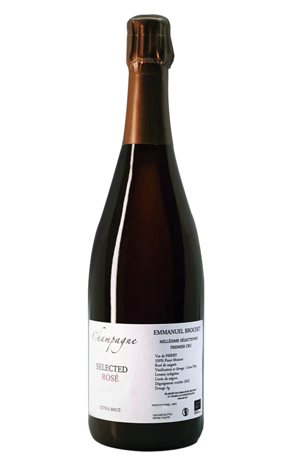 Emmanuel Brochet Selected Premier Cru Extra Brut Rose Millesime Selectionne 2018 艾曼紐 波榭香檳 精選 一級園不甜年份粉紅香檳