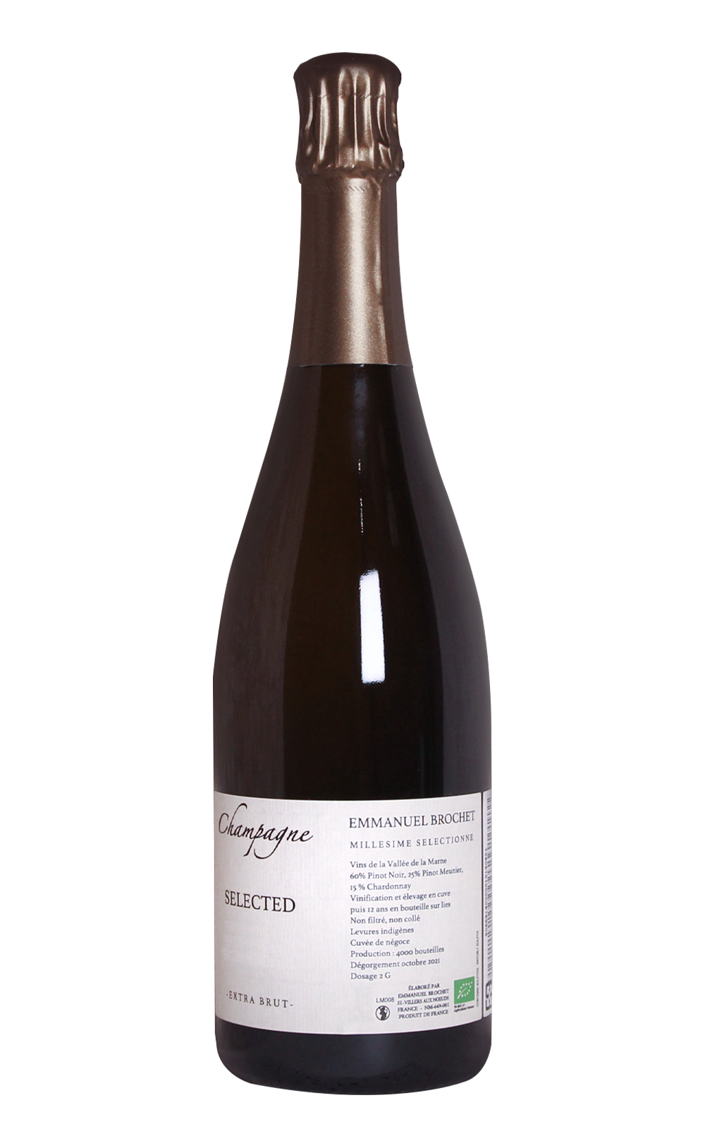 Emmanuel Brochet Selected Extra Brut Millesime Selectionne 2008 艾曼紐 波榭香檳 精選系列 不甜年份香檳
