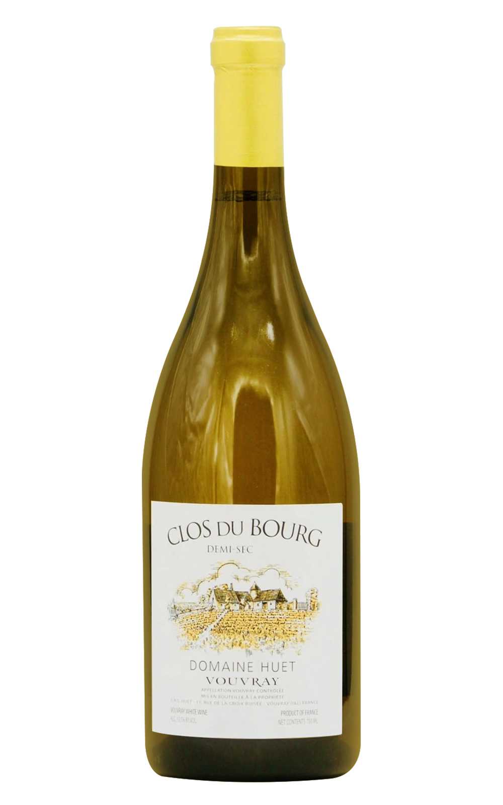 Domaine Huet Vouvray Clos du Bourg Demi Sec 2020 愉悅酒莊 梧雷 布格園 半甜白酒