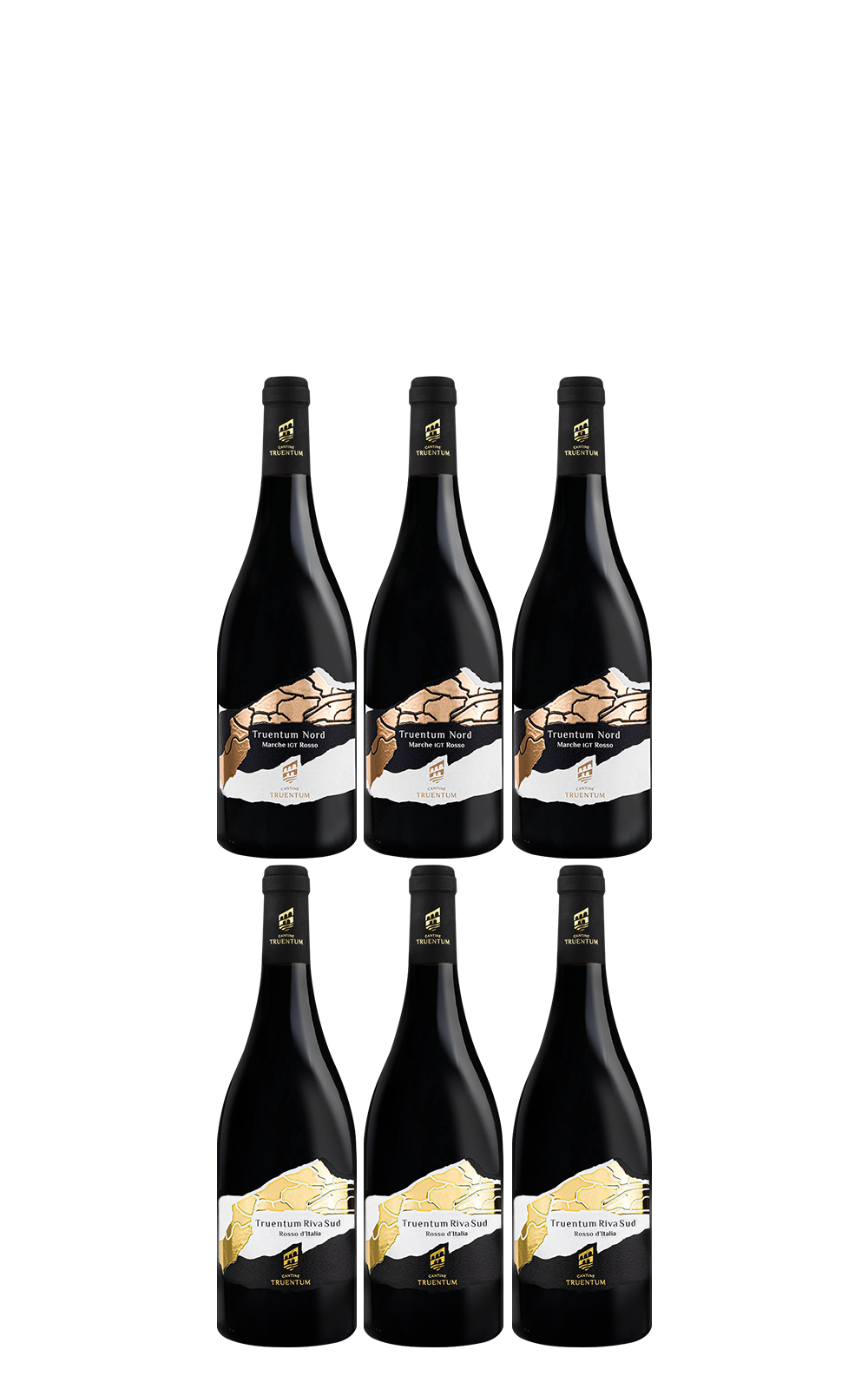 Cantine NAE Truentum Riva Sud Riva Nord Rosso Set 750ml 6 NV NAE集團 特倫頓酒窖 旗艦 標竿 紅酒套組 750ml 6